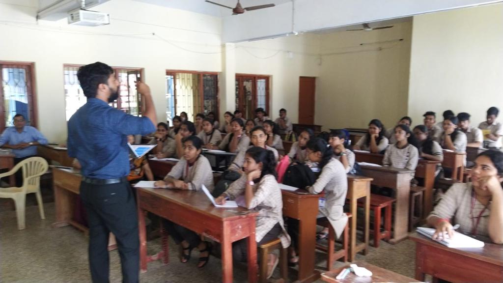 Risk Capital Session on Student funding schemes of Government held at P.E.S. College, Ponda-Goa.