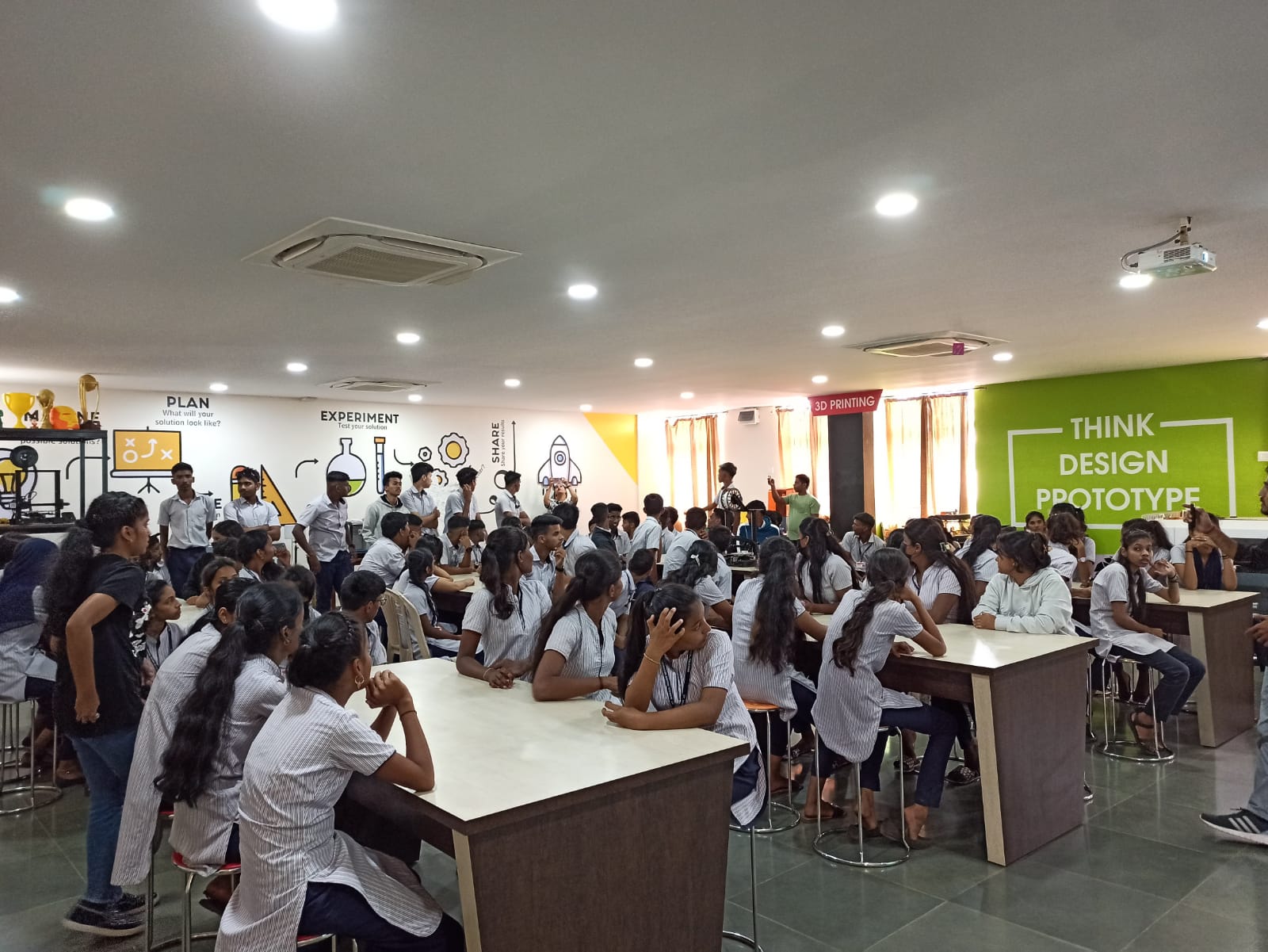 Think Design and Prototyping Workshop for the Students of St. Michael Higher Secondary School, Taleigao-Goa.