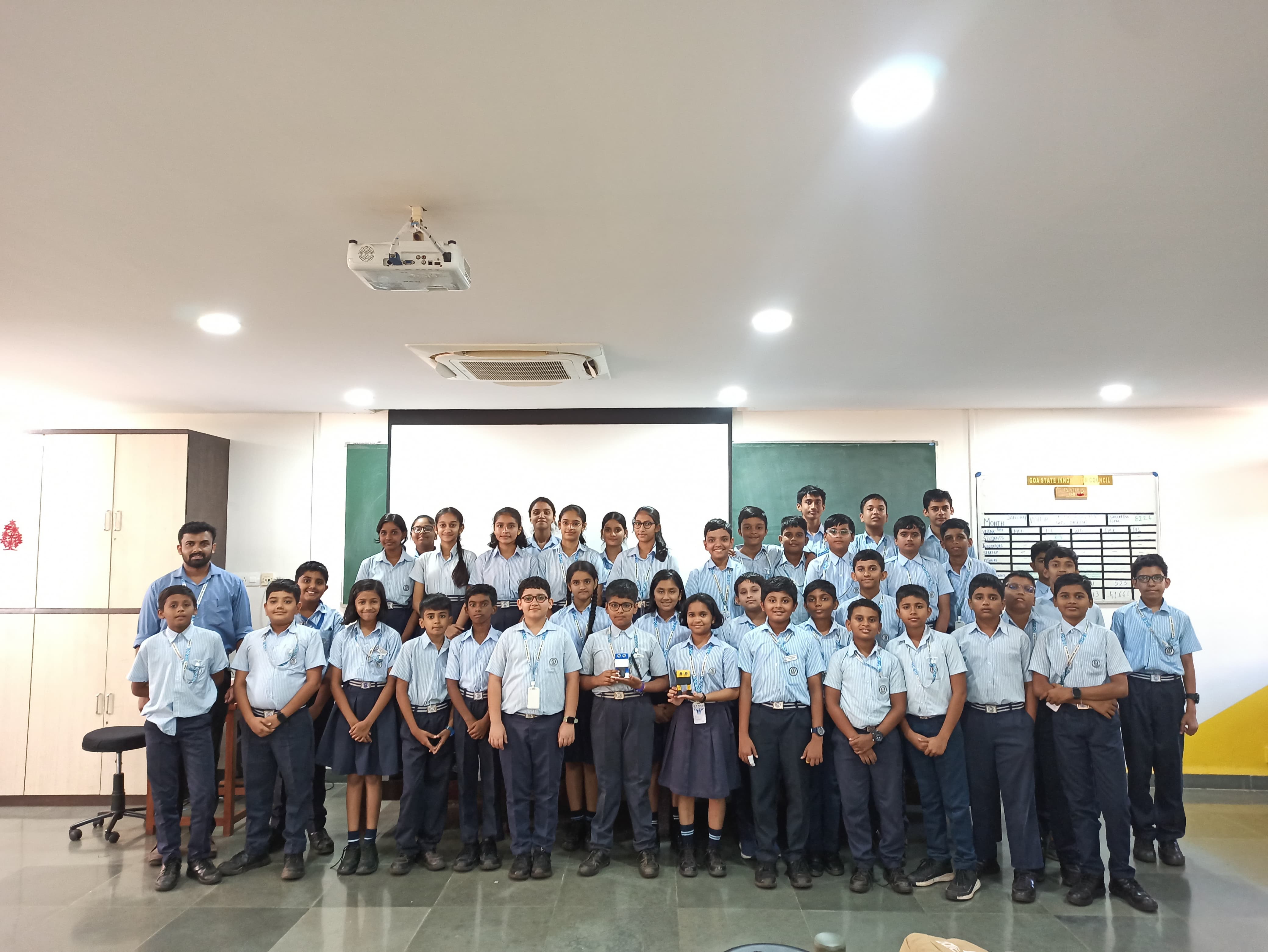 Think, Design, Prototyping session and Workshop on 3D printing and Robotics for the students of Navy Children School, Chicalim-Goa