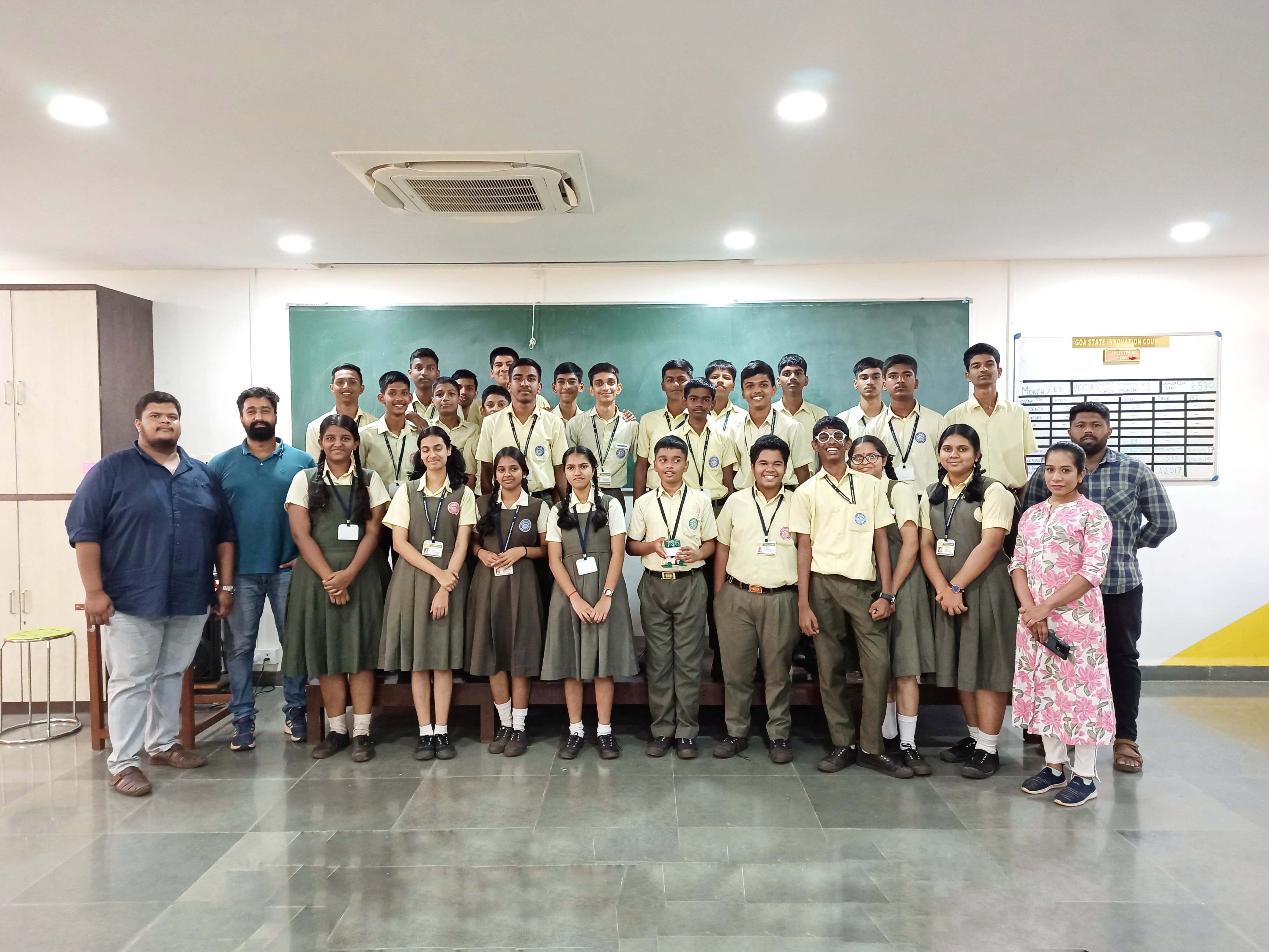 Think Design and Prototyping session and Workshop on 3D printing and Robotics for the students of Popular High School, Margao-Goa.