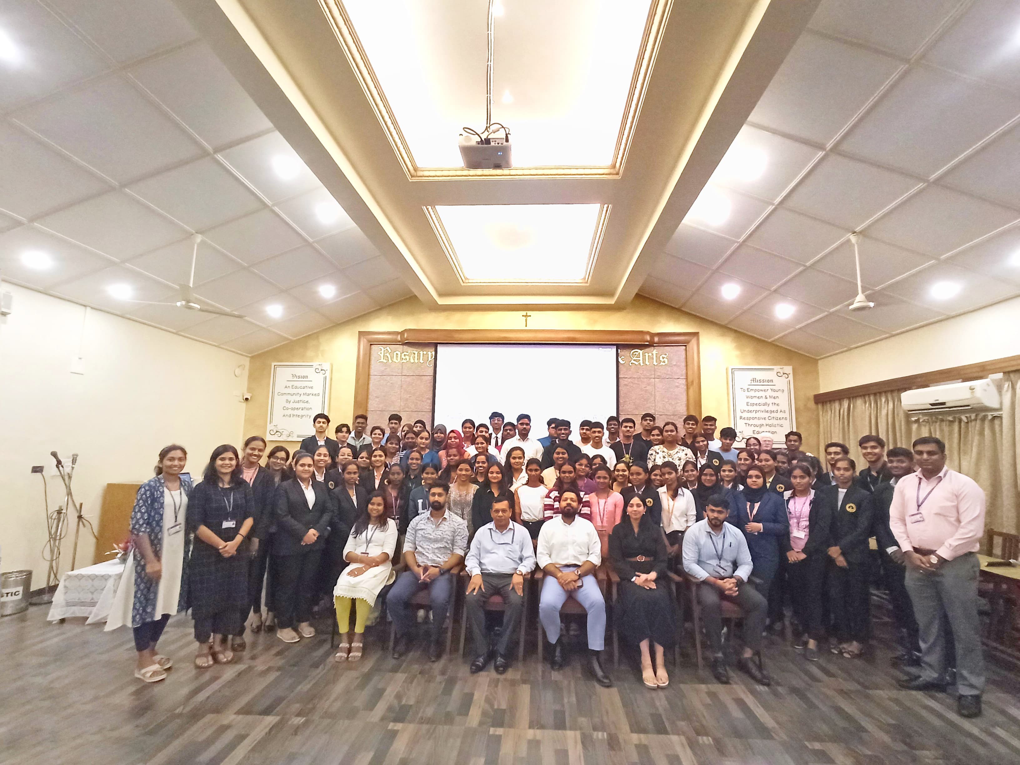 Risk Capital Session at Rosary College of Commerce and Arts Navelim-Goa