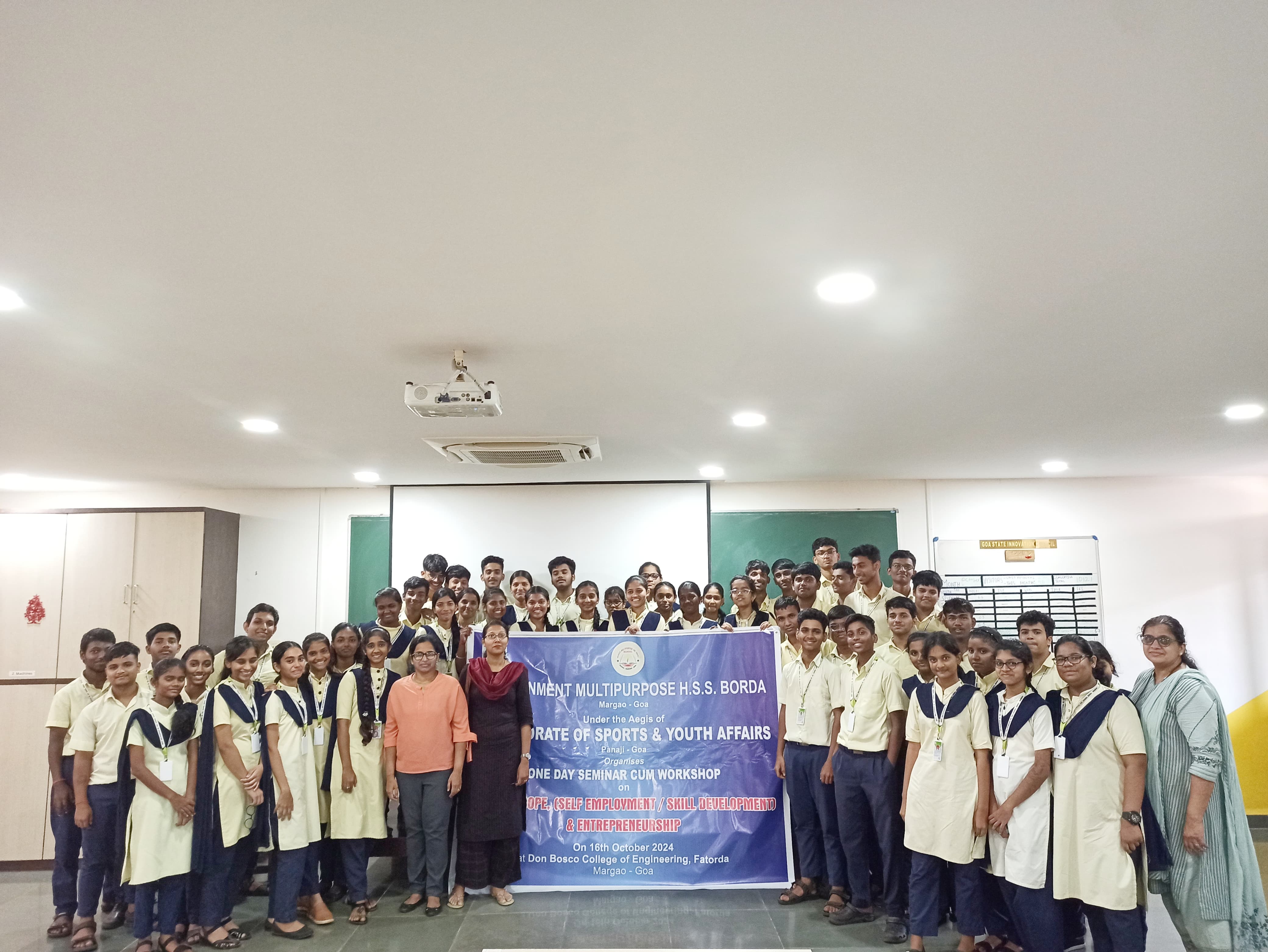 Think Design & Prototyping Workshop for the students of Multipurpose Higher Secondary School, Borda-Goa. Batch-1