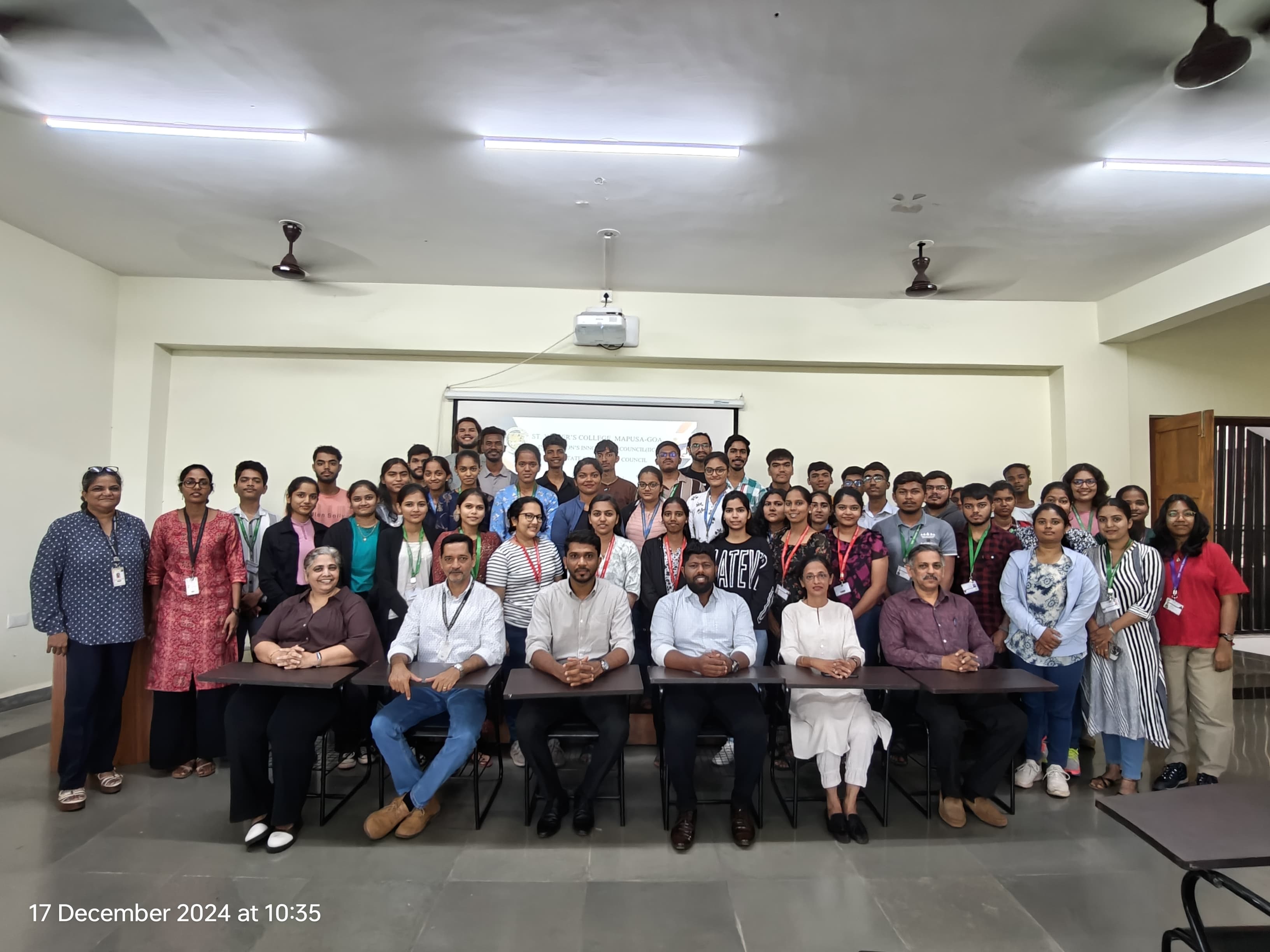 On December 17, 2024. Goa State Innovation Council conducted a Bootcamp session for the students of St. Xavier's College, Mapusa-Goa.