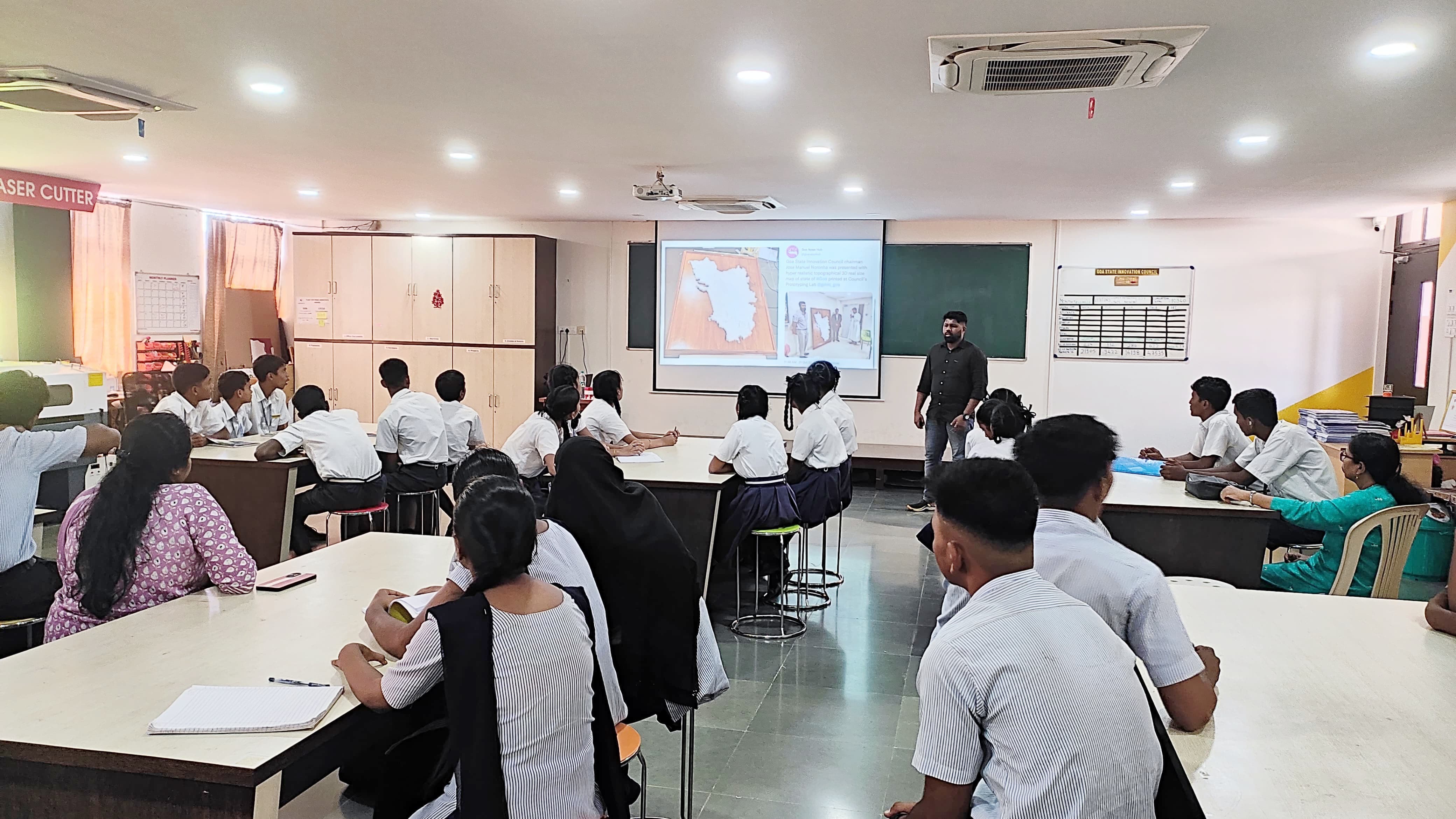 Think Design and Prototyping workshop for the students of CPM Government High School, Baina, Vasco-Goa.