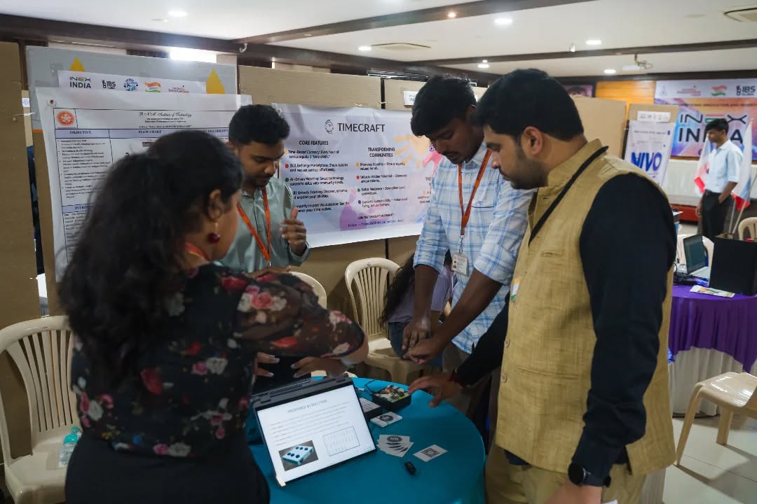 Innovators Presenting their Innovation to the Jury.